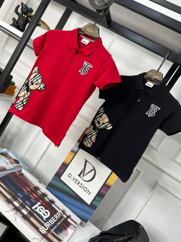 BURBERRY BOYS COLLAR T-SHIRTS