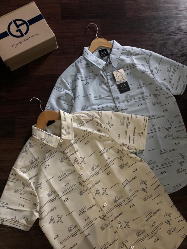 ARMANI PRINTED SHIRTS FOR MEN'S