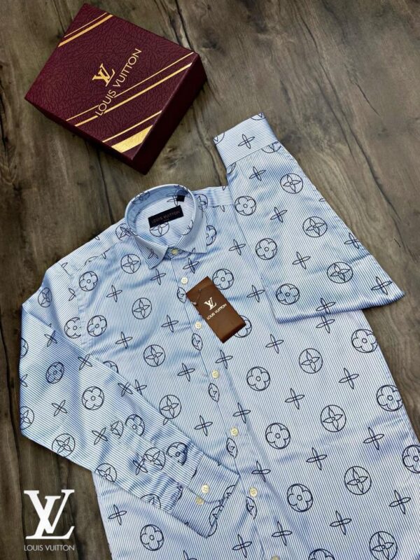 LOUIS VUITTON DESIGNER SATIN SHIRTS