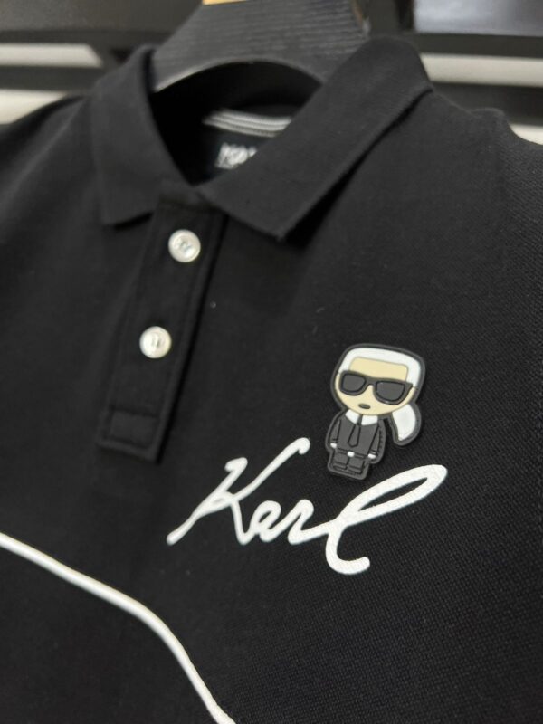 KARL BOYS LYCRA COLLAR T-SHIRT