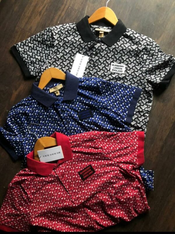 BURBERRY IMPORTED POLO T-SHIRTS