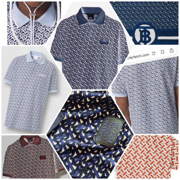BURBERRY IMPORTED POLO T-SHIRTS