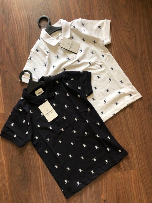 BURBERRY BOYS COLLAR T-SHIRTS