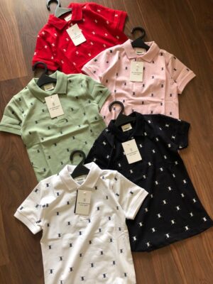 BURBERRY BOYS COLLAR T-SHIRTS