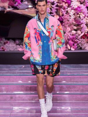 VERSACE DESIGNER SATIN SHIRTS