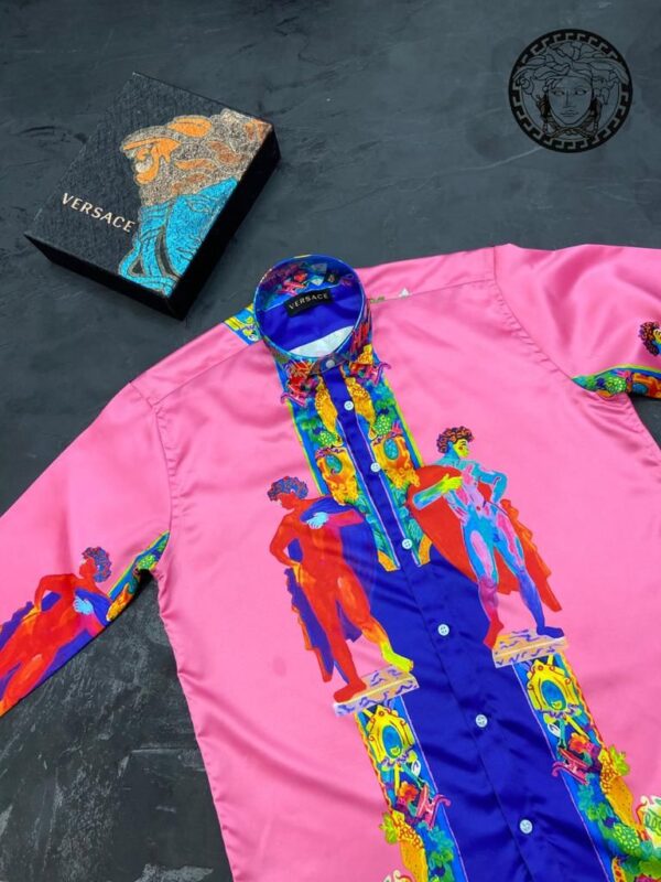 VERSACE DESIGNER SATIN SHIRTS