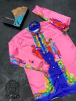 VERSACE DESIGNER SATIN SHIRTS