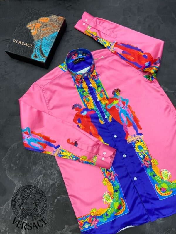 VERSACE DESIGNER SATIN SHIRTS