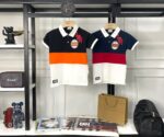 BURBERRY BOYS COLLAR T-SHIRT