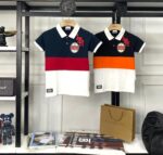 BURBERRY BOYS COLLAR T-SHIRT