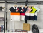 BURBERRY BOYS COLLAR T-SHIRT