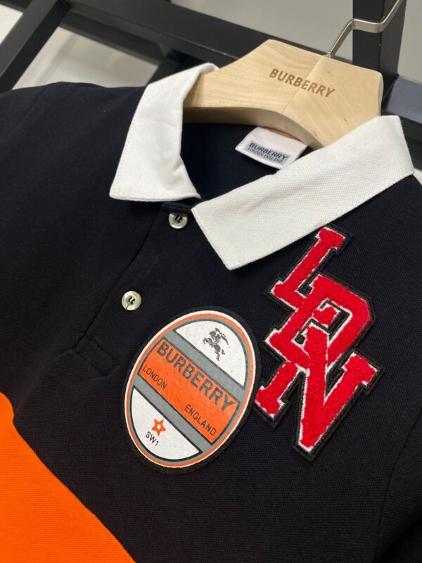 BURBERRY BOYS COLLAR T-SHIRT