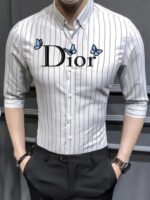 DIOR DESIGNER SATIN SHIRTS