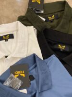 FENDI IMPORTED ETCHED COLLAR T-SHIRTS