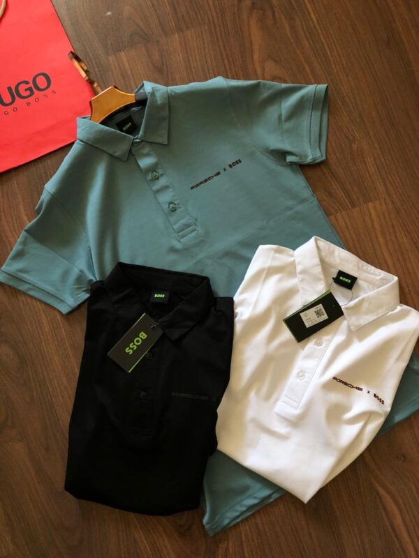 HUGO BOSS COLLAR T-SHIRTS FOR MEN'S