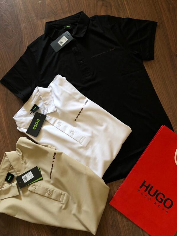 HUGO BOSS COLLAR T-SHIRTS FOR MEN'S