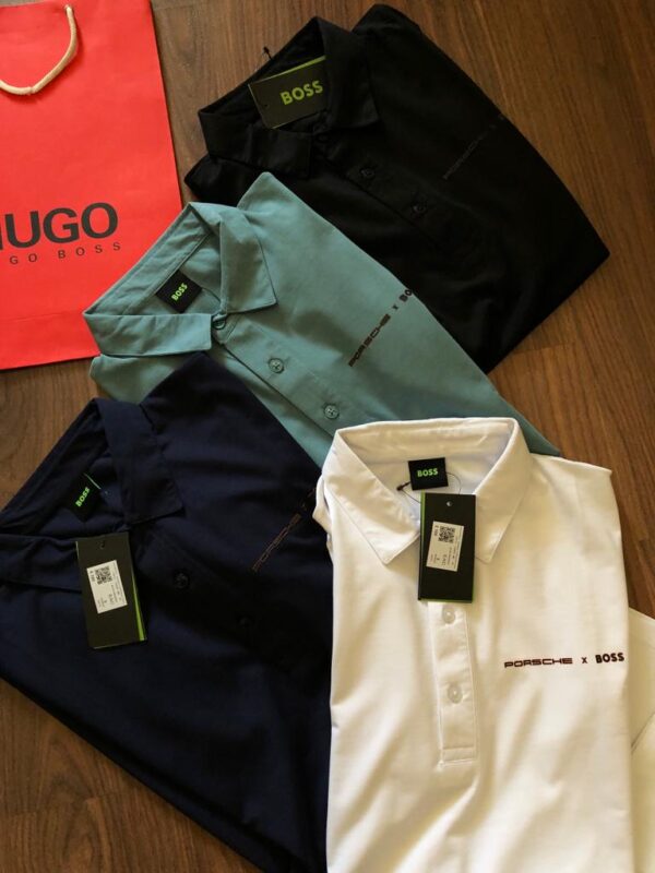 HUGO BOSS COLLAR T-SHIRTS FOR MEN'S