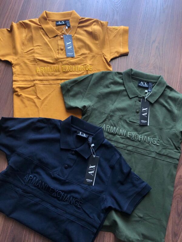 ARMANI PREMIUM LYCRA POLO T-SHIRTS