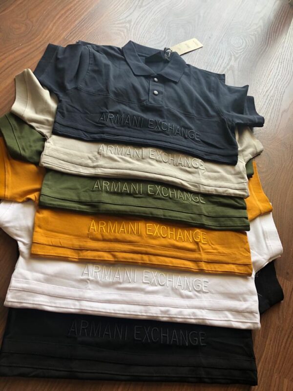 ARMANI PREMIUM LYCRA POLO T-SHIRTS