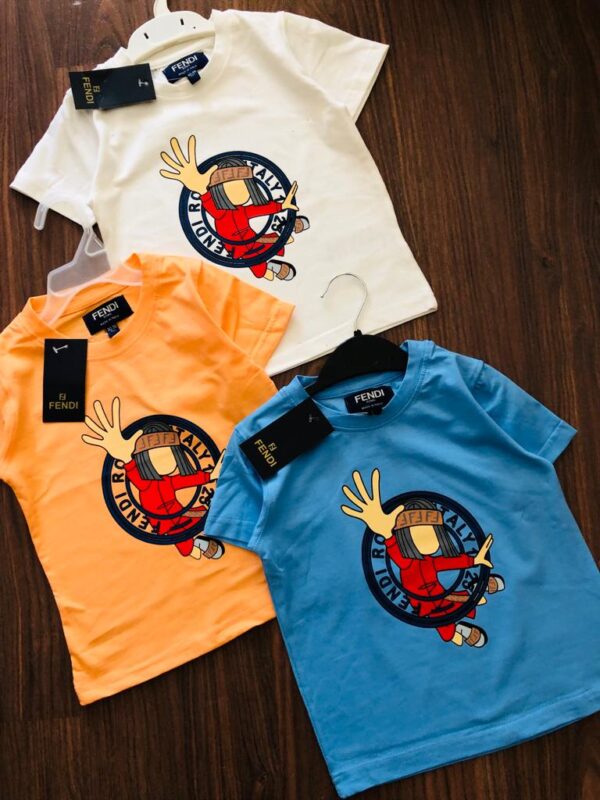 FENDI IMPORTED T-SHIRTS FOR KIDS