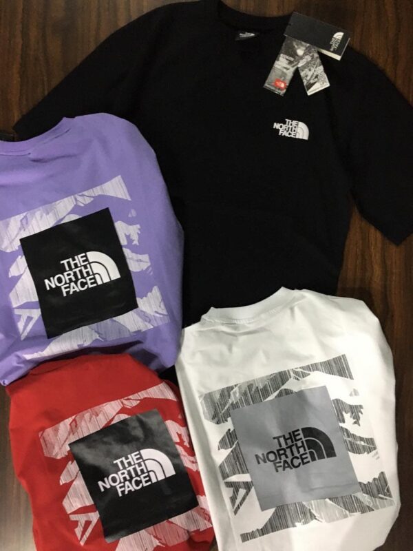 NORTH FACE OFF SHOULDER T-SHIRTS