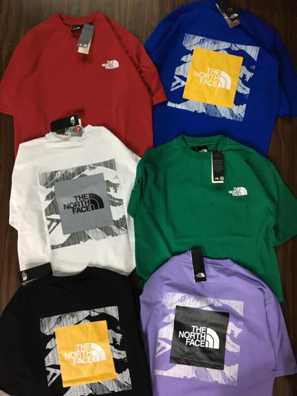 NORTH FACE OFF SHOULDER T-SHIRTS