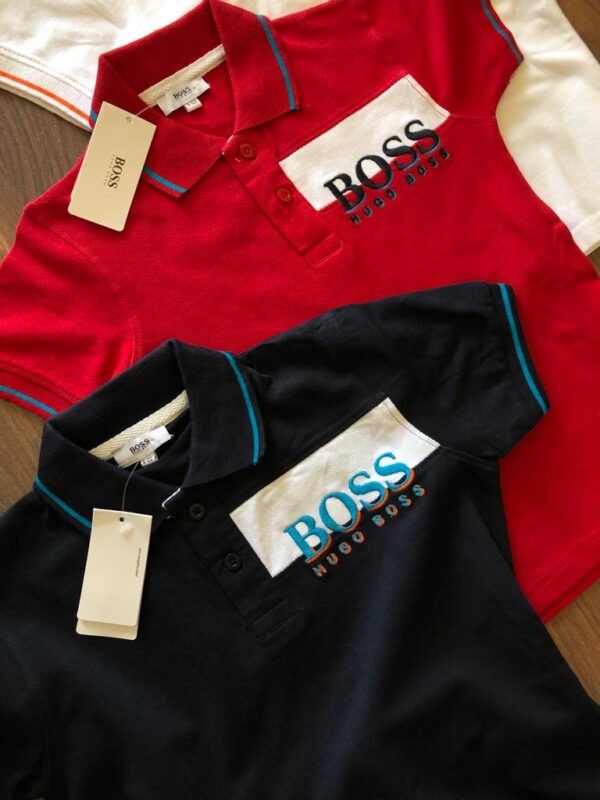 HUGO BOSS PREMIUM COLLAR T-SHIRT FOR BOYS