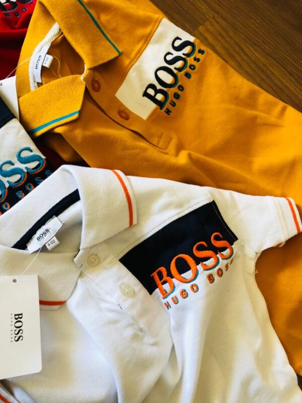 HUGO BOSS PREMIUM COLLAR T-SHIRT FOR BOYS