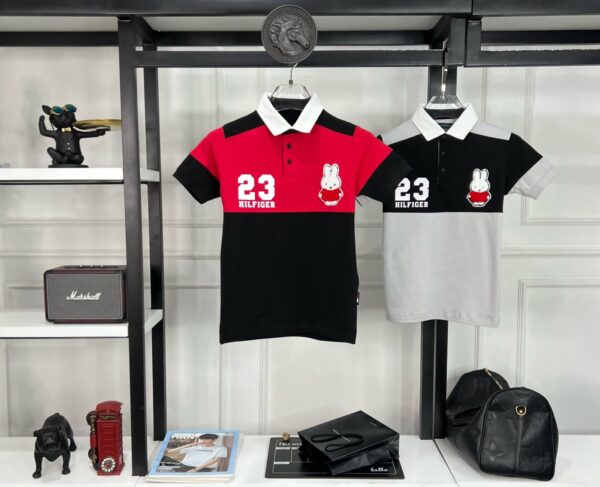 TOMMY SUPERIOR COLLAR T-SHIRTS FOR BOYS