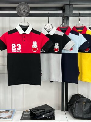 TOMMY SUPERIOR COLLAR T-SHIRTS FOR BOYS