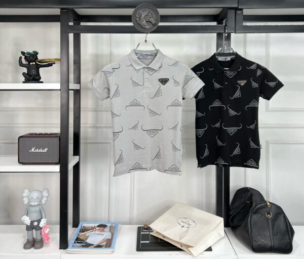 PRADA BOYS SUPERIOR COLLAR T-SHIRT