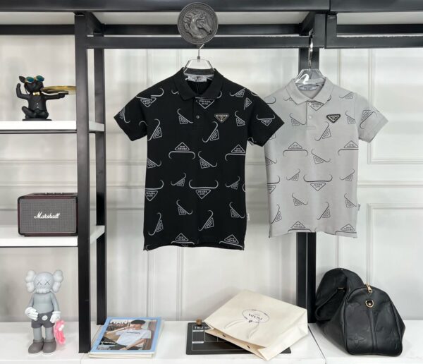 PRADA BOYS SUPERIOR COLLAR T-SHIRT