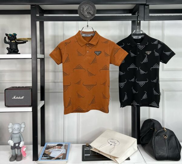 PRADA BOYS SUPERIOR COLLAR T-SHIRT