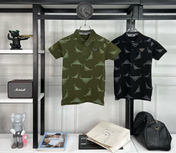 PRADA BOYS SUPERIOR COLLAR T-SHIRT