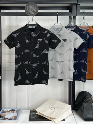 PRADA BOYS SUPERIOR COLLAR T-SHIRT