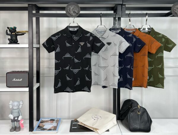 PRADA BOYS SUPERIOR COLLAR T-SHIRT