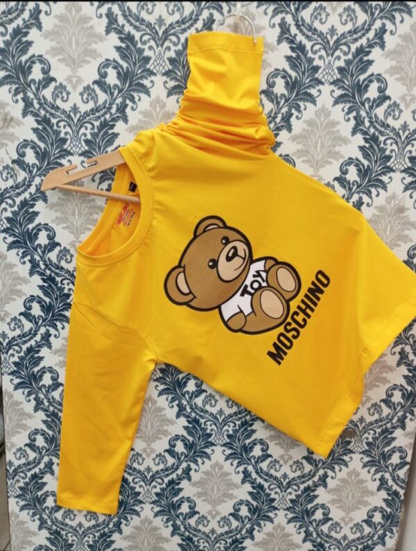 MOSCHINO / RALPH / KENZO PREMIUM NECK SLEEVES LYCRA TEES FOR BOYS AND GIRLS