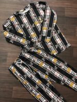 BURBERRY IMPORTED LYCRA ROUND NECK TSHIRT WITH LOWER TRACKSUIT FOR GIRLS