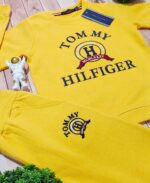 COTTON FLEECE ROUND NECK TRACKSUIT FOR KIDS