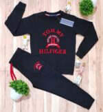 COTTON FLEECE ROUND NECK TRACKSUIT FOR KIDS