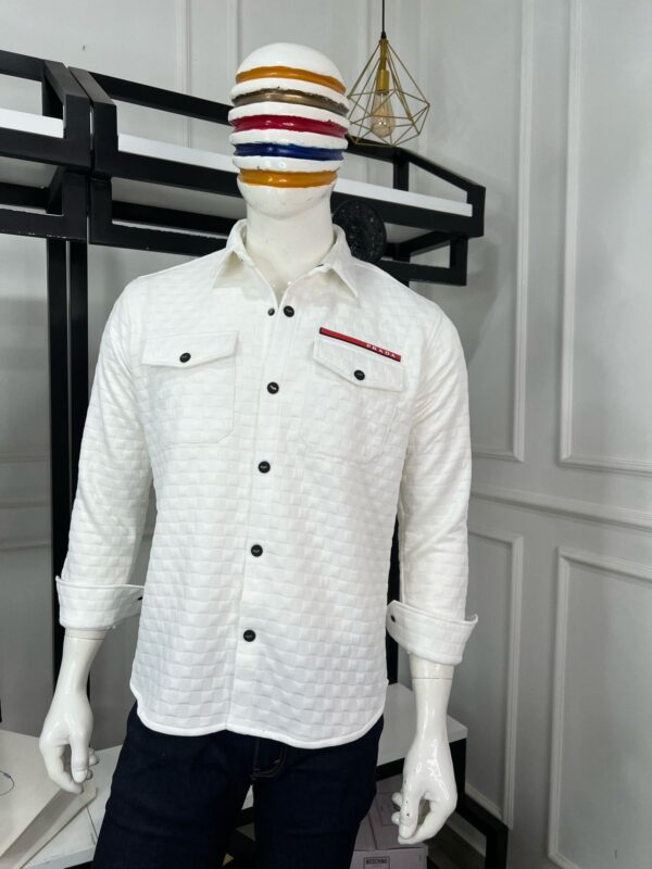 IMPORTED A/O SELF TOWEL KNIT FABRIC SHACKET