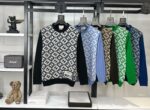 FRONT INTARSIA KNITTING PATTERN ROUND NECK
