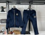 SUPERIOR COORD KNIT VELVET F.ZIPPER COORD SET