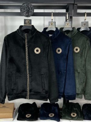 SUPERIOR COORD KNIT VELVET F.ZIPPER COORD SET