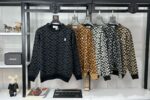 KNITTING CC MONOGRAM PATTERN ROUND NECK