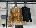KNITTING CC MONOGRAM PATTERN ROUND NECK
