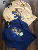 FENDI ROUND NECK LONG SLEEVES TEES FOR BOYS AND GIRLS