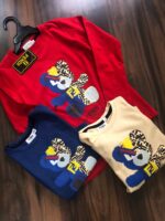 FENDI ROUND NECK LONG SLEEVES TEES FOR BOYS AND GIRLS