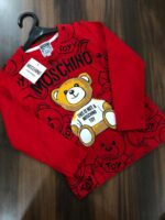 MOSCHINO ROUND NECK LONG SLEEVES  TEES FOR BOYS AND GIRLS