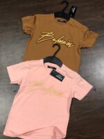 BALMAIN  ROUND NECK SHORTS SLEEVES TSHIRT